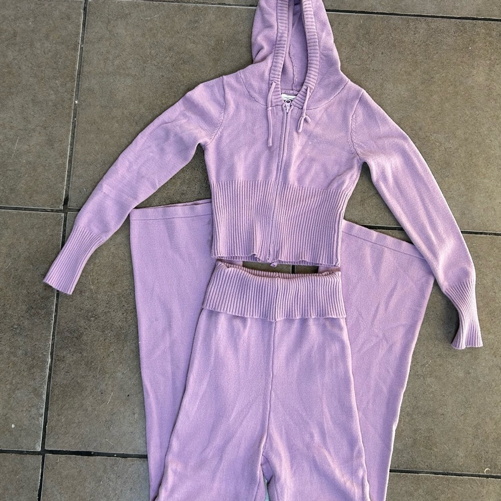 Knit set ( hoodie & pants)